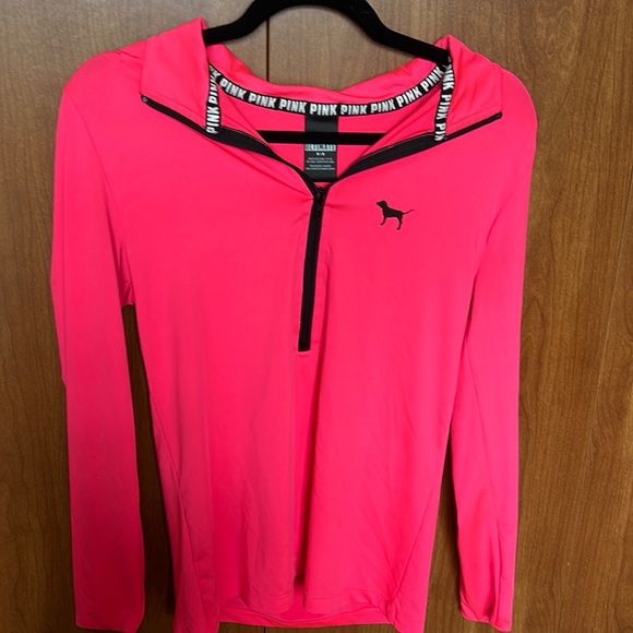Pink Athletic Half Zip Top - Picture 1 of 3